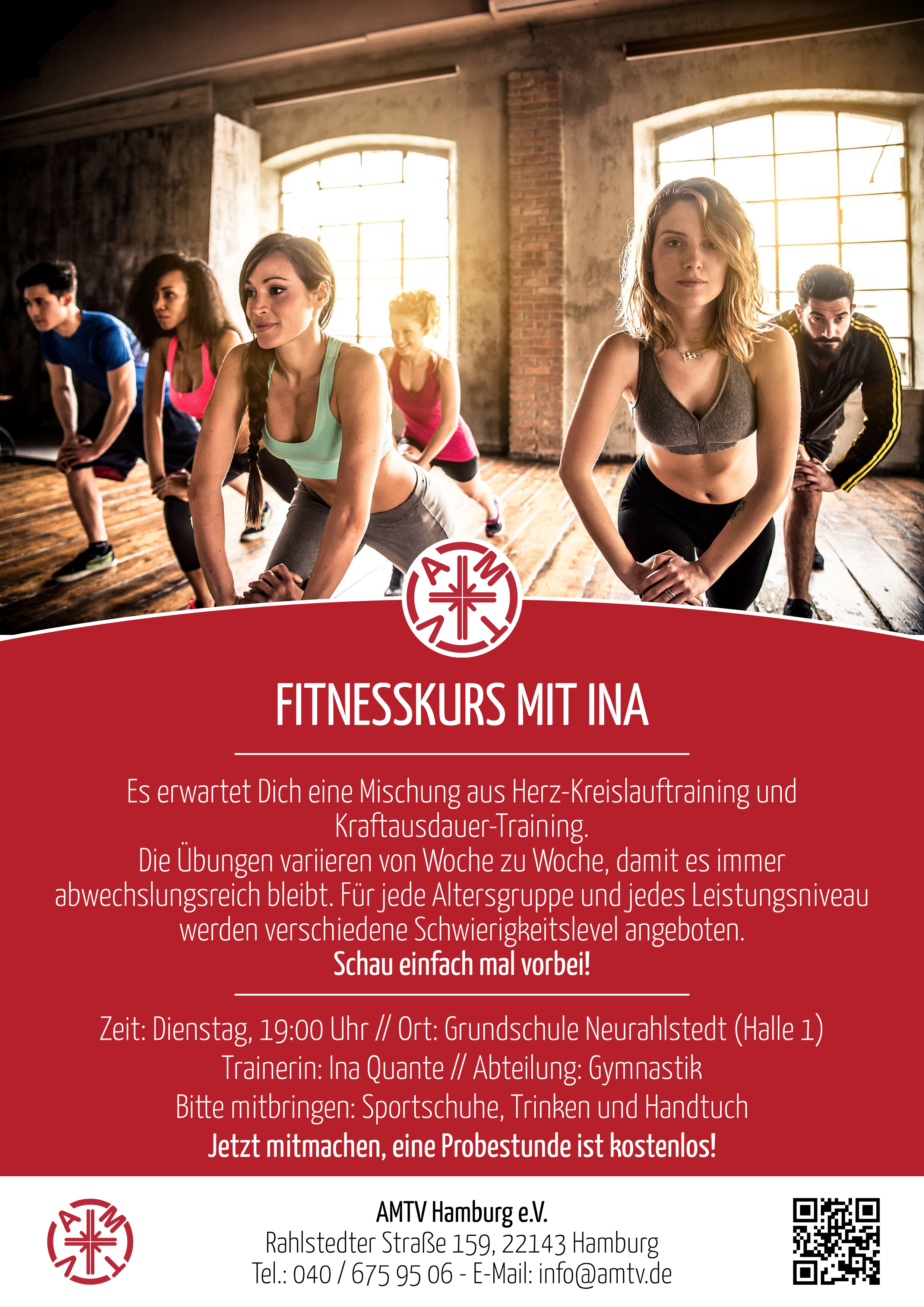 Flyer Fitness bei Ina 